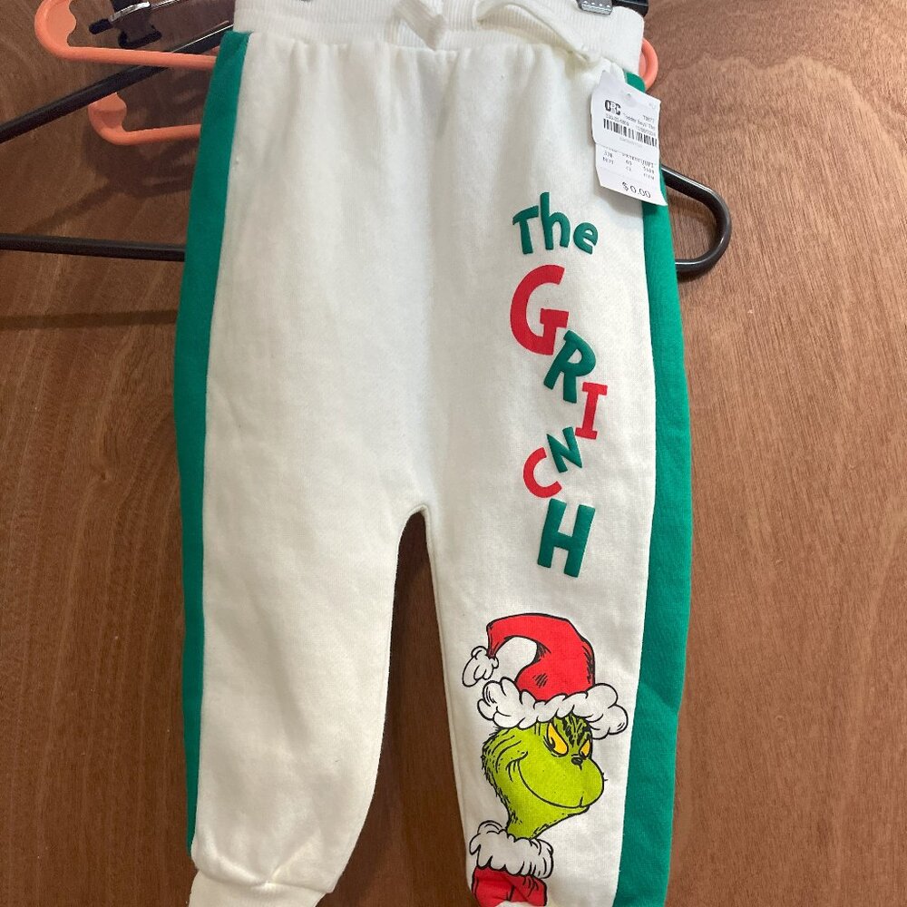 Kids size 12 Months The Grinch Sweatpants NWT